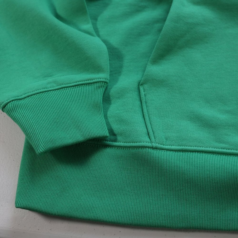 NEW EVERLANE The Track Organic Cotton Hoodie Bright Kelly Green Oversized  S - Picture 5 of 9